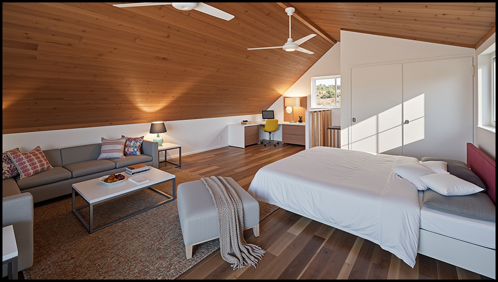 DOUBLE GARAGE & LOFT MINOR DWELLING  OPEN PLAN LIVING