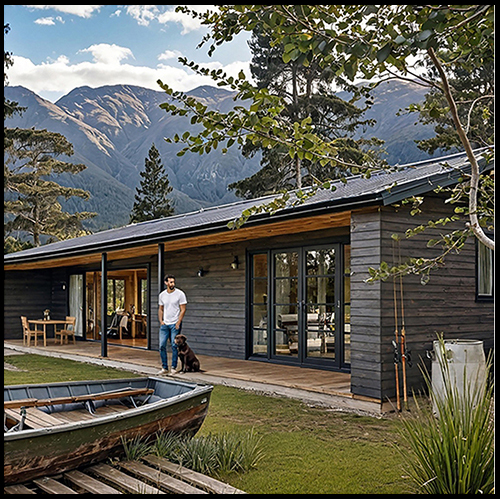 Exterior rendering of a one-bedroom minor dwelling design